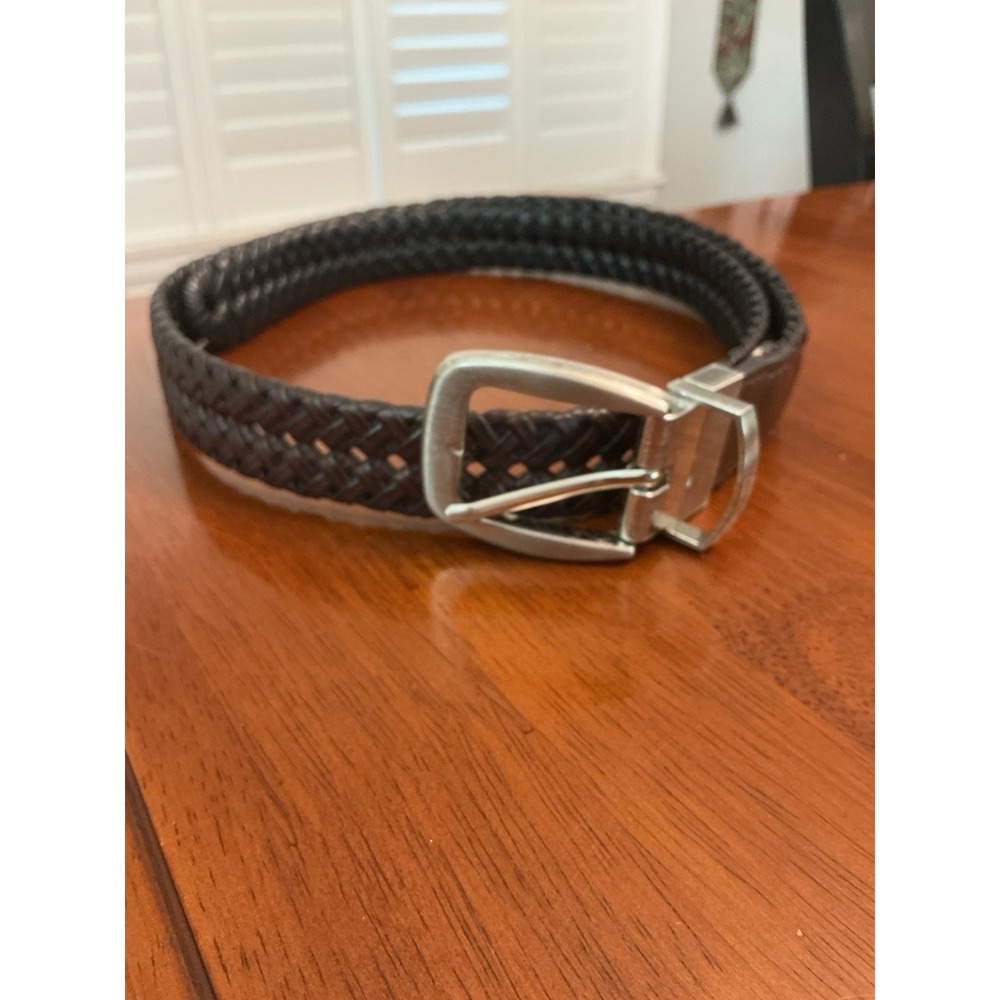 BOGB brand synthetic leather Braided belt, size M (34-36), made in Taiwan